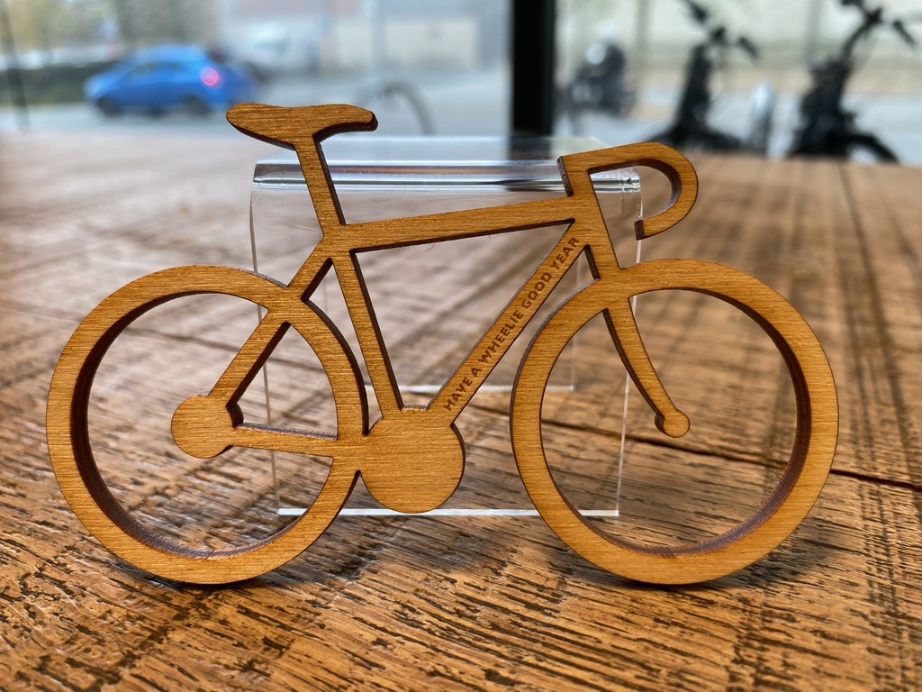Decoratie : 'Houten fietsje'