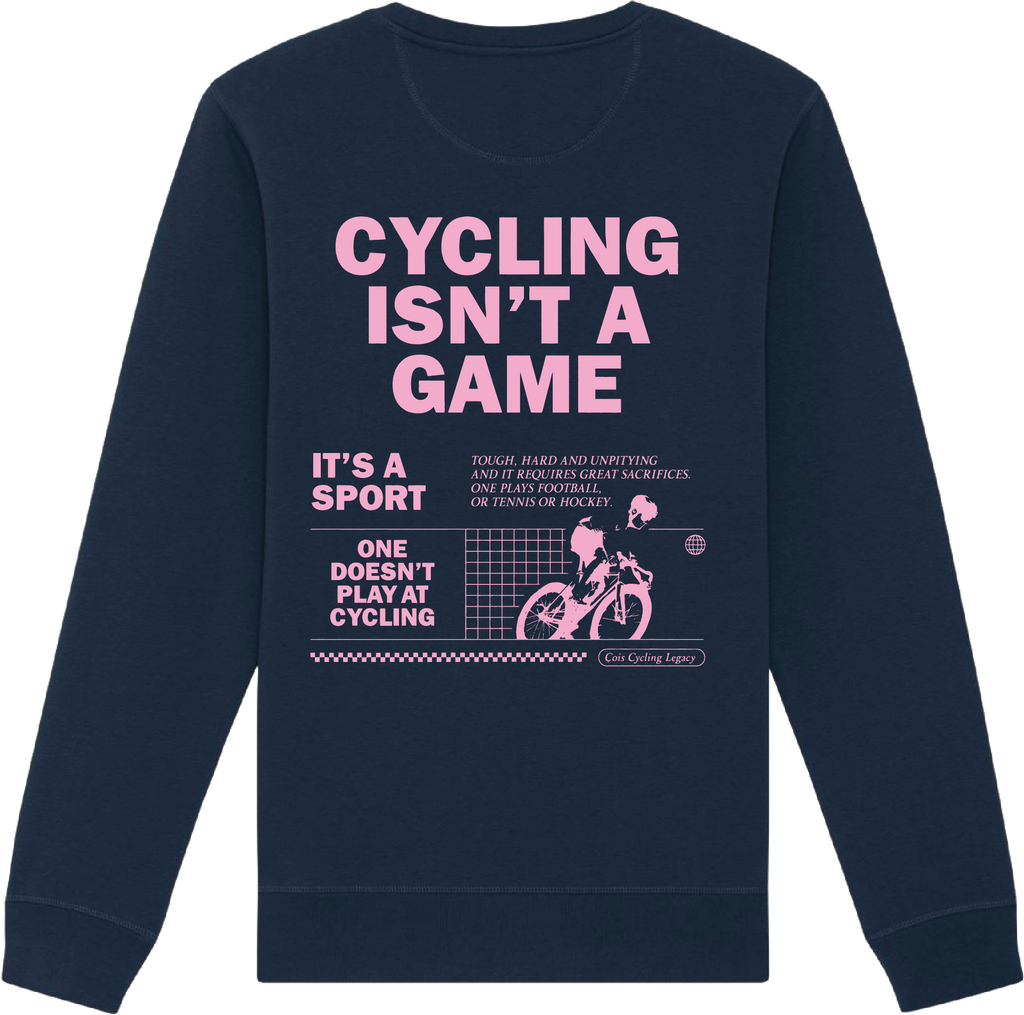 Sweater 'Cycling isn't a game'