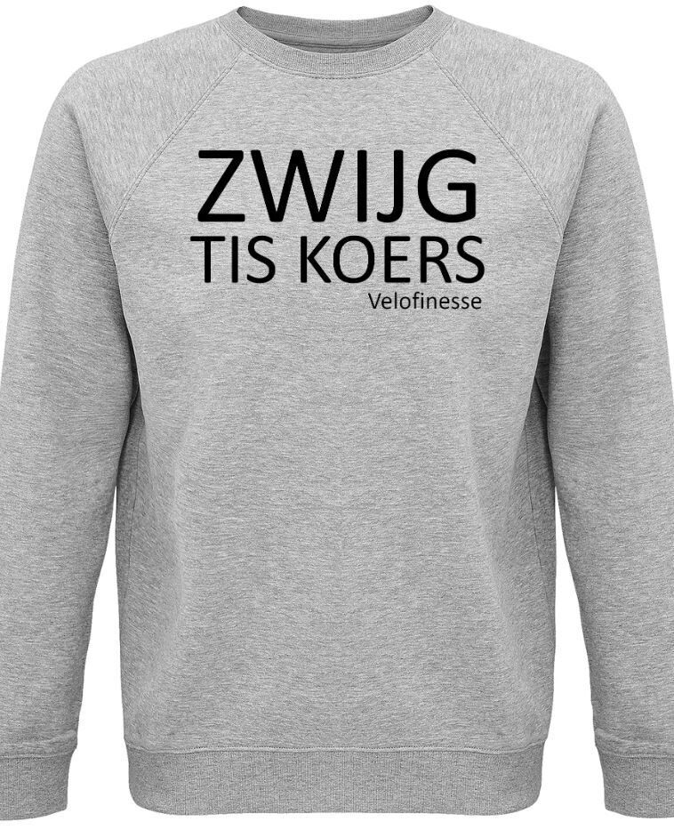 Sweater 'Zwijg tis koers' (M/grey) (S)