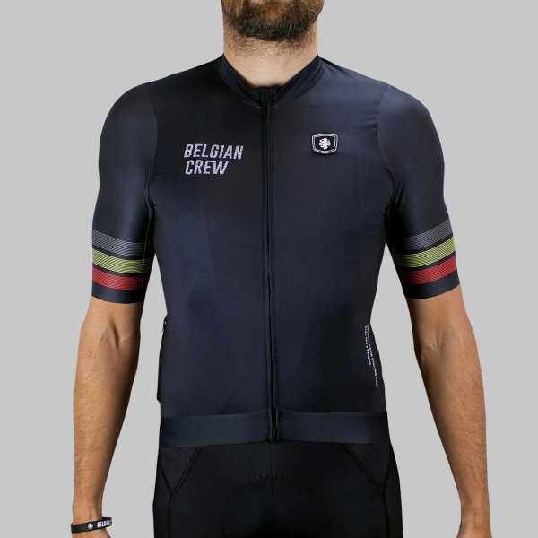 Belgian Crew Jersey shortsleeve 'Royal' (black) (XS)