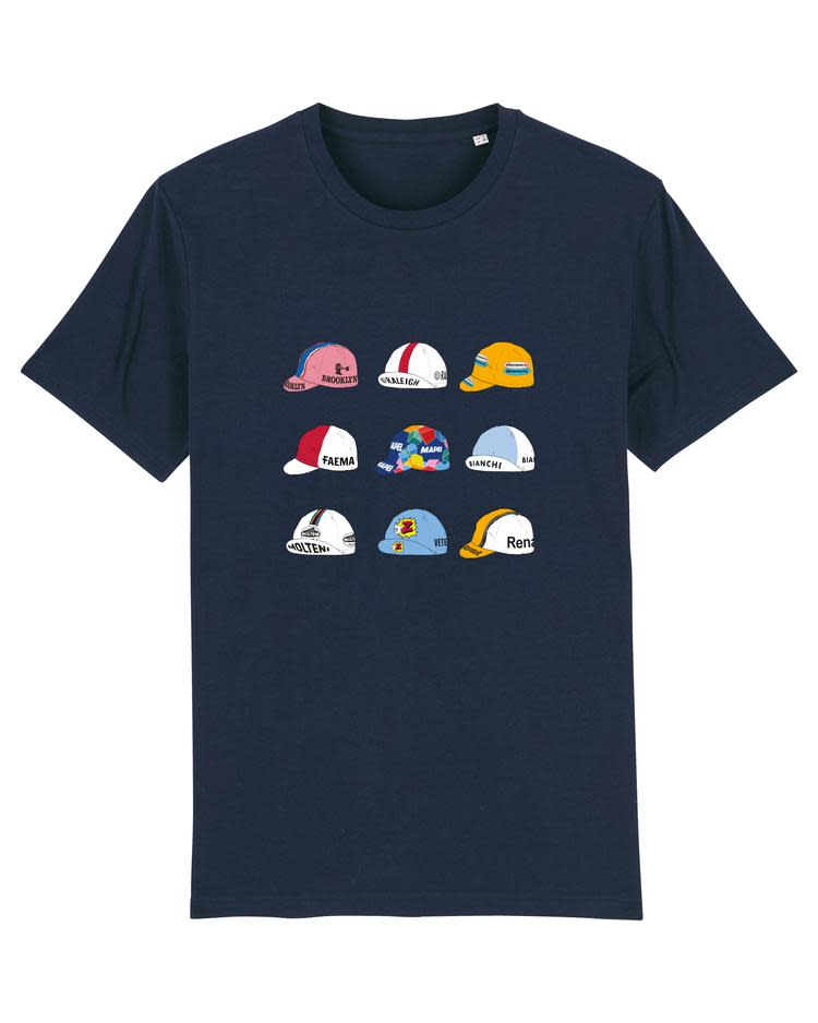 T-shirt' Vintage cycling caps'  (XS)