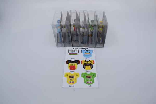 Miniatuurfietsen 'Wout Van Aert' (set van 6)