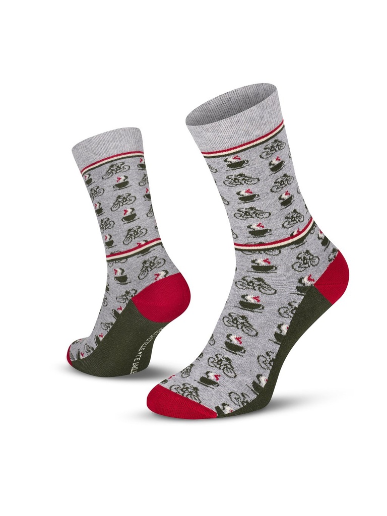 Sokken Le Patron 'Café Cycliste' (grey) (35-38)