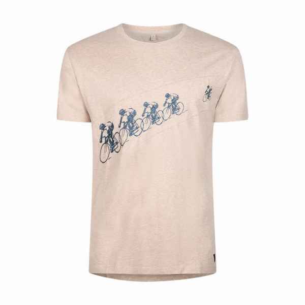 Le Patron T-shirt 'Pour suite' sand (S)