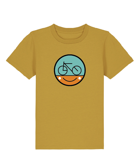 T-shirt Cobbles 'Smiley' kids oker