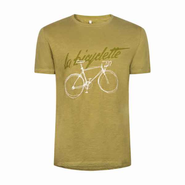 T shirt Le Patron 'La Bicyclette' olive