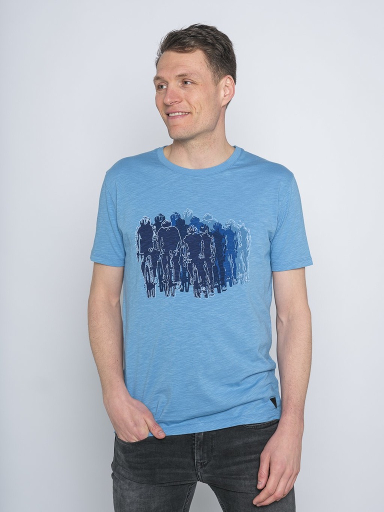 T-shirt Le Patron 'Tete de la Course' Parisian Blue (S)