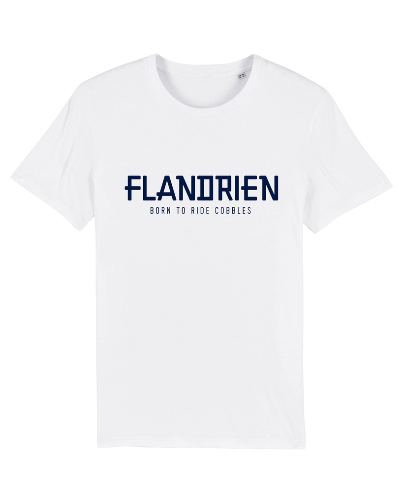 T-shirt 'Flandrien' wit (XS)