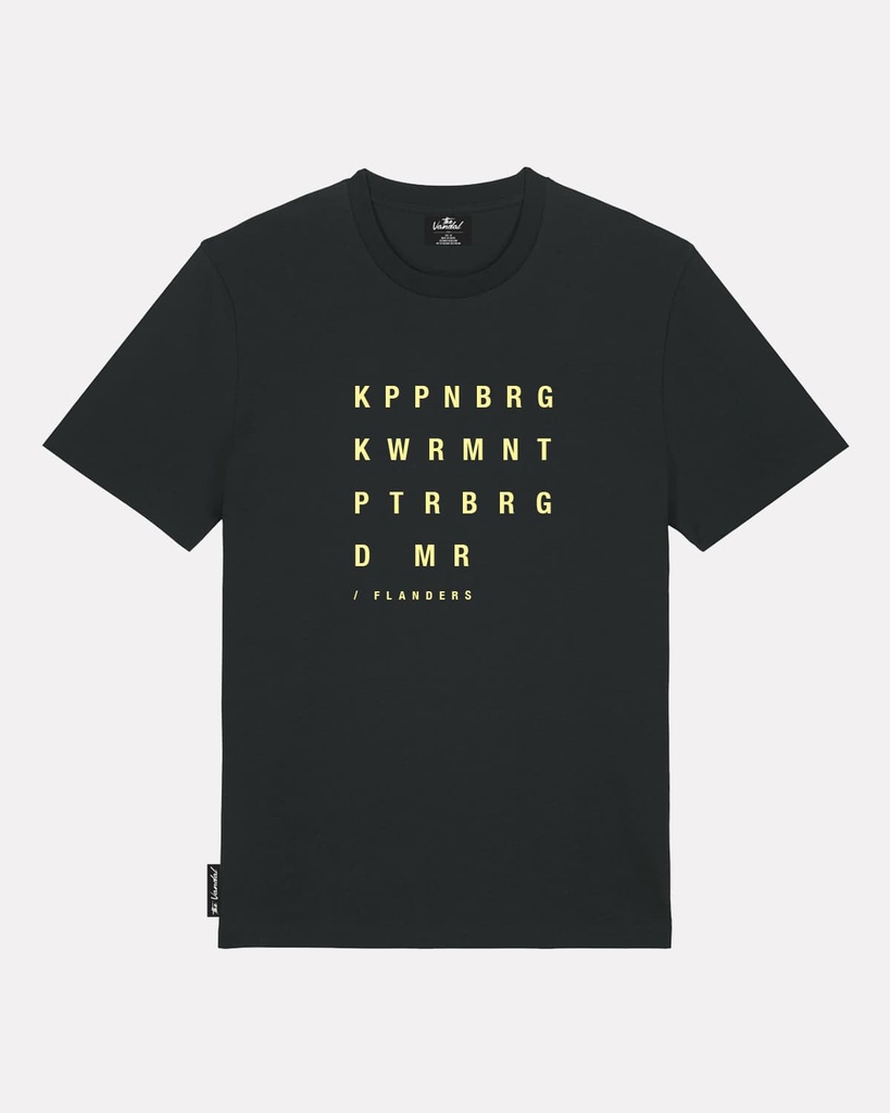 T-shirt The Vandal 'Flanders' zwart (S)