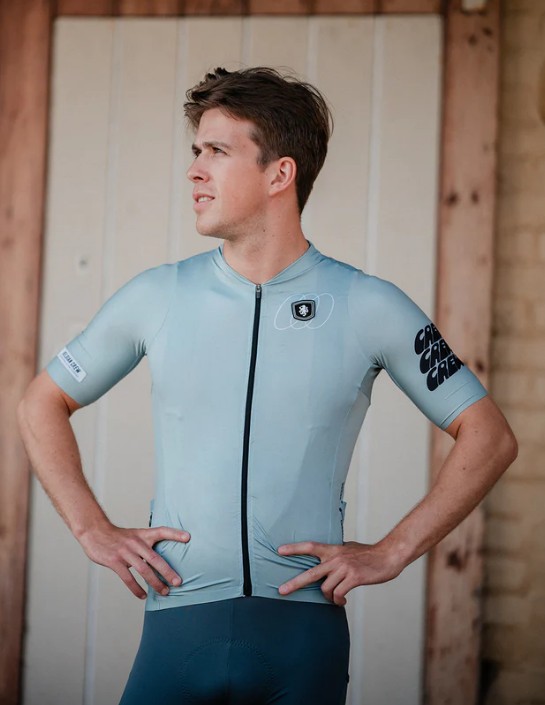 Belgian Crew Jersey shortsleeve grey blue (kopie) (S)