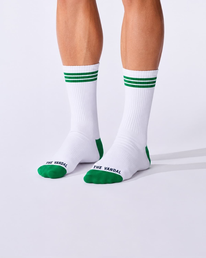Sokken 'The Vandal' Green stripes (43-48)