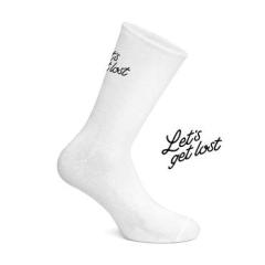Sokken 'Let's Get Lost' (white)