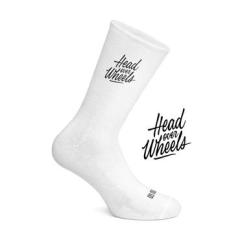 *Sokken 'Head Over Wheels' (white)