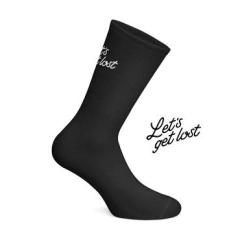 *Sokken 'Let's Get Lost' (black) (35-38)