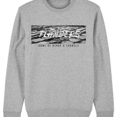 Sweater 'Flanders,home of...'grijs L (S)