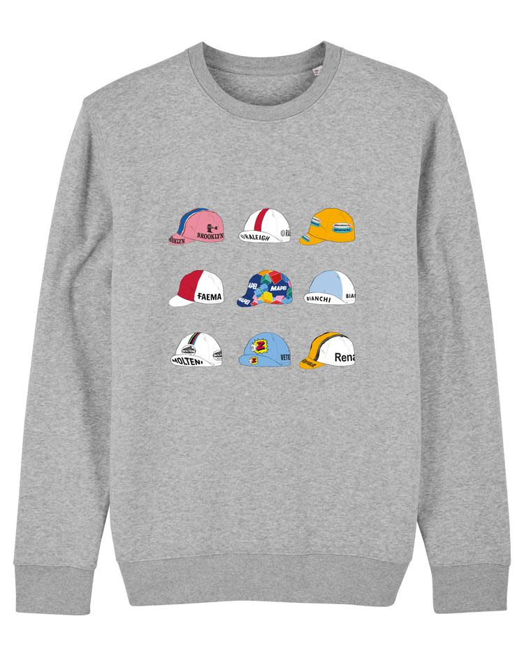 Sweater 'Vintage cycling caps'  (S)