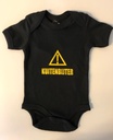 Babybody Kuitenbijter zwart 0-3m