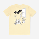T-shirt BONK 'Fietsen es fietsen' (butter)