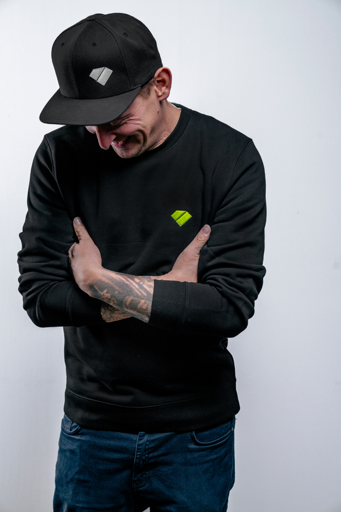 Puncheur sweater 'Diamond' (black/fluo)