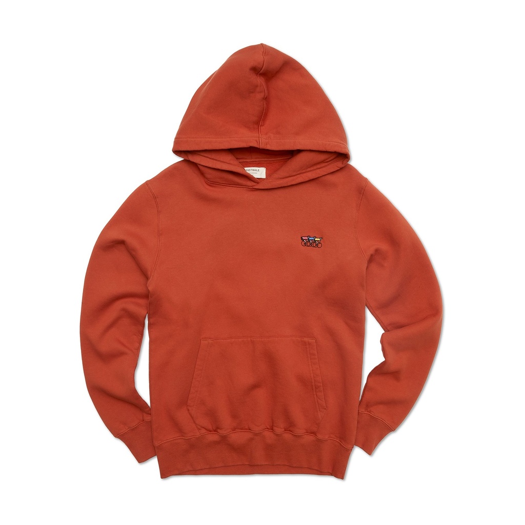 Erstwhile Hoodie 'Waaier' (rust)