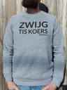 Sweater 'Zwijg tis koers' (M/grey)