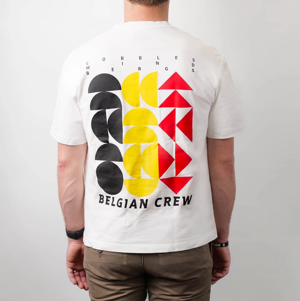 T shirt Belgian Crew' Elements' white