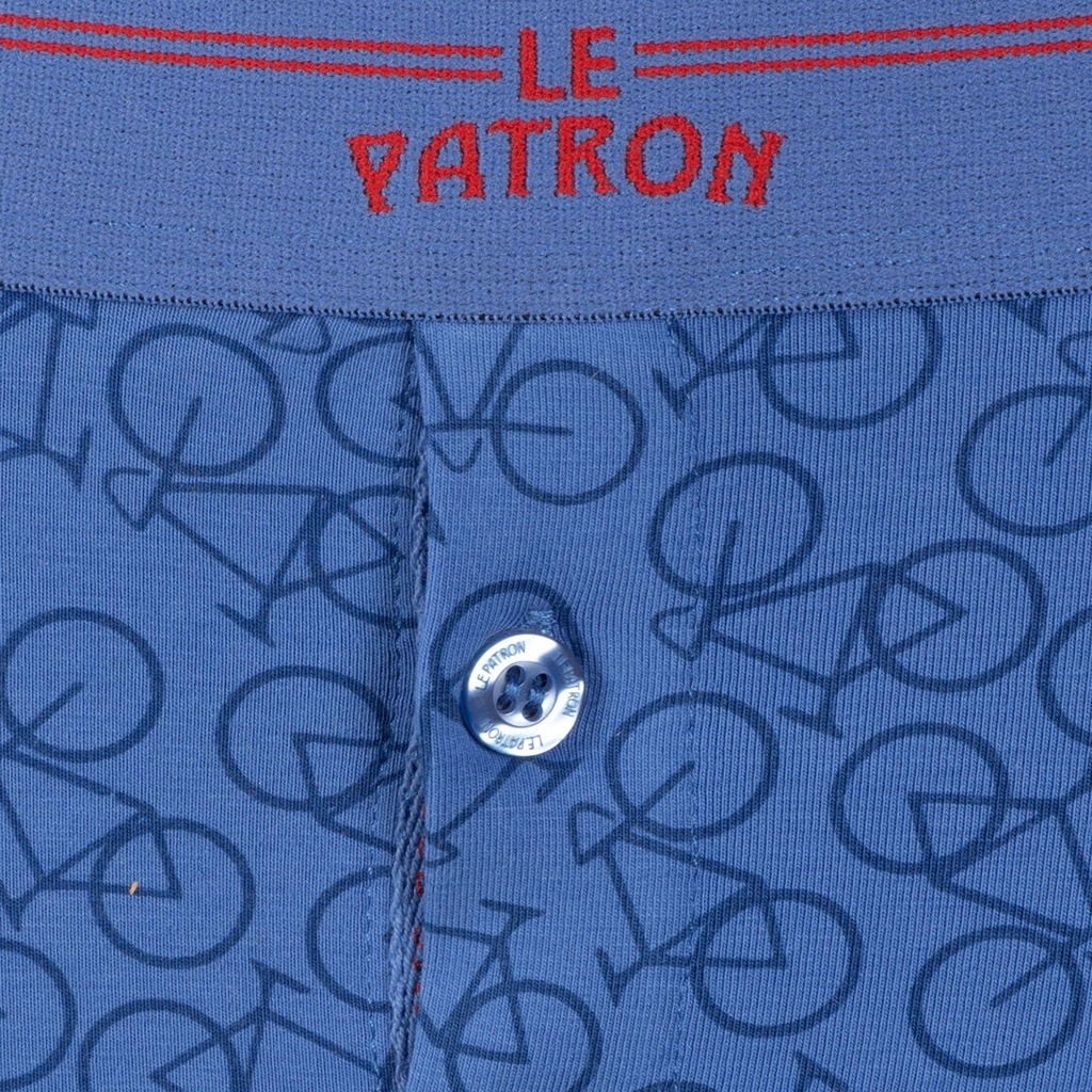 Le Patron 'Les boxers bicycles' (blue/grey) 