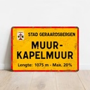 Fietsbord 'Muur van Geraardsbergen'
