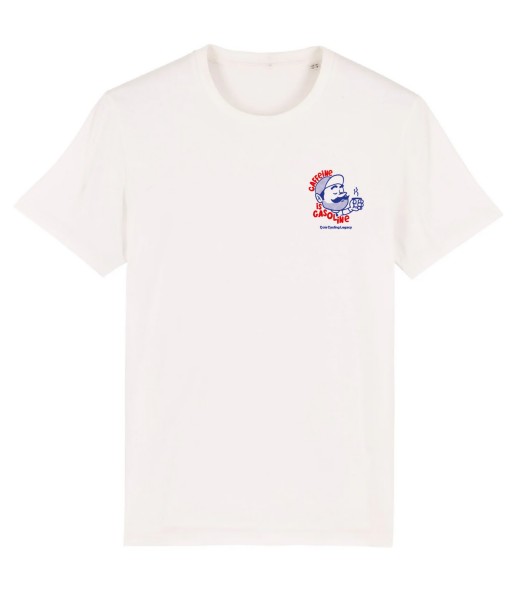 T-shirt 'Caffeine is gasoline' (S)