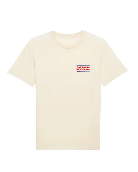 T-shirt 'Eat pasta ride fasta' (S)
