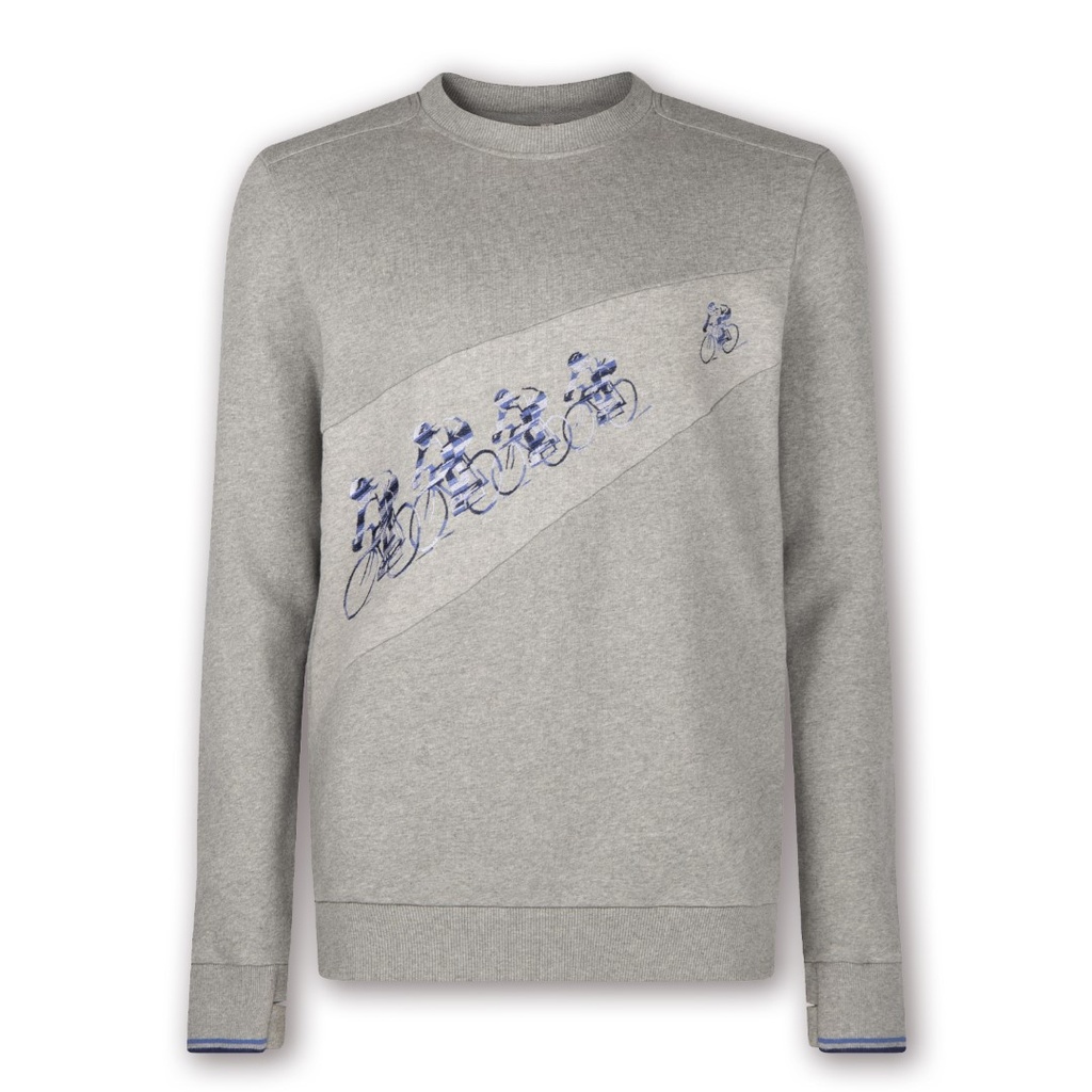 Le Patron sweater 'Les Coureurs' (grey)