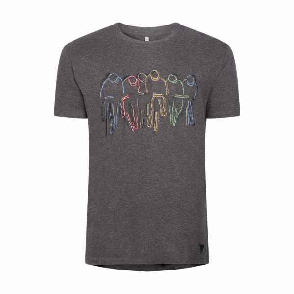 Le Patron 'Peloton tee' antraciet (S)