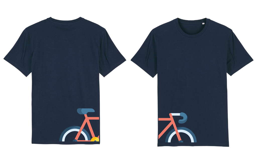 T shirt Cobbles 'Bikearound' Navy blue (S)