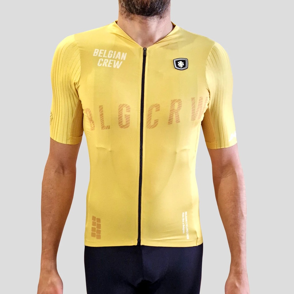 Belgian Crew Jersey shortsleeve limited 'Ronde' yellow (S)