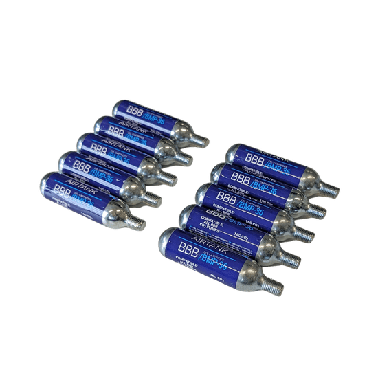 Luchtpatroon BBB 10x16f-gr CO2 ( per doos)