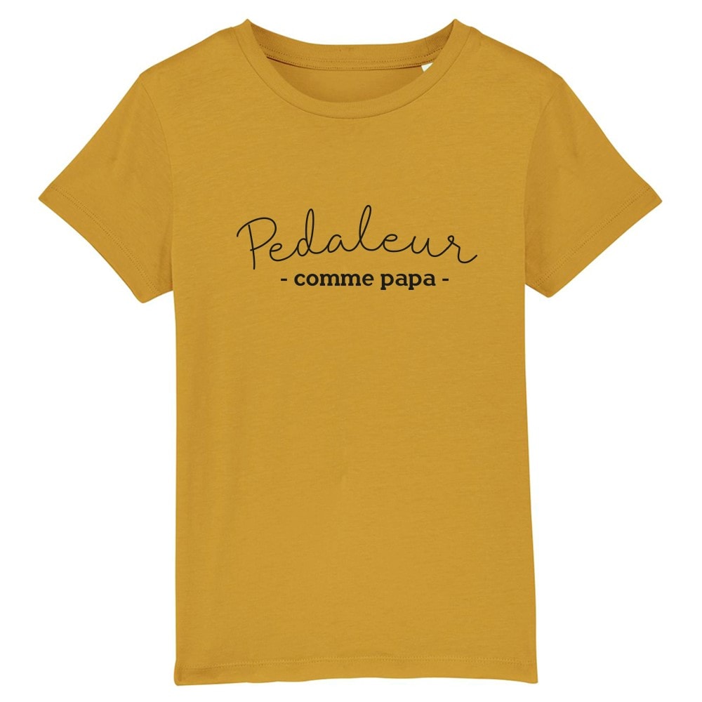t-shirt 'pedaleur comme papa'