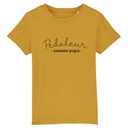 t-shirt 'pedaleur comme papa'