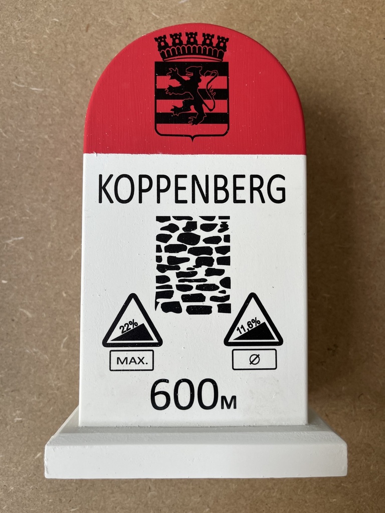 Kilometerpaal 'Koppenberg' GROOT !!!