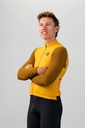 Belgian Crew 'Boom' thermal jersey (Yellow/Brown)
