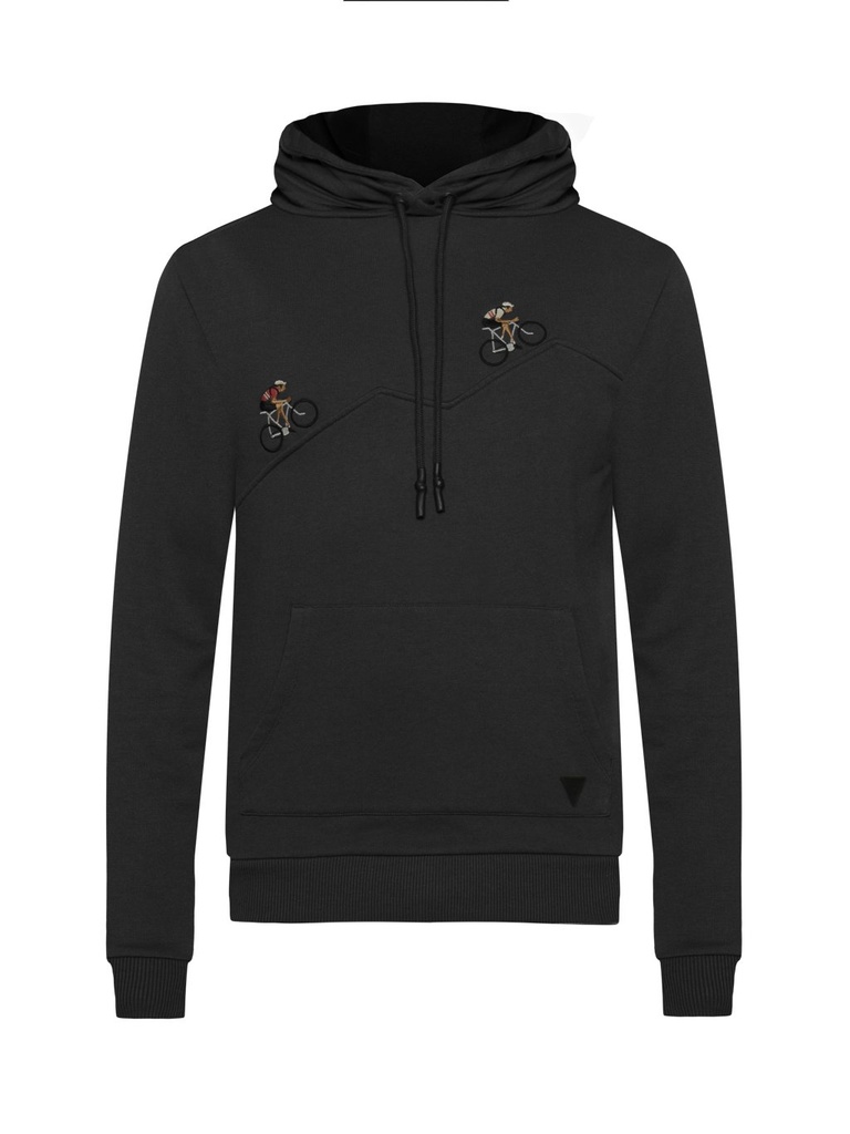 Hoodie ' Grimpeur' antraciet (S)