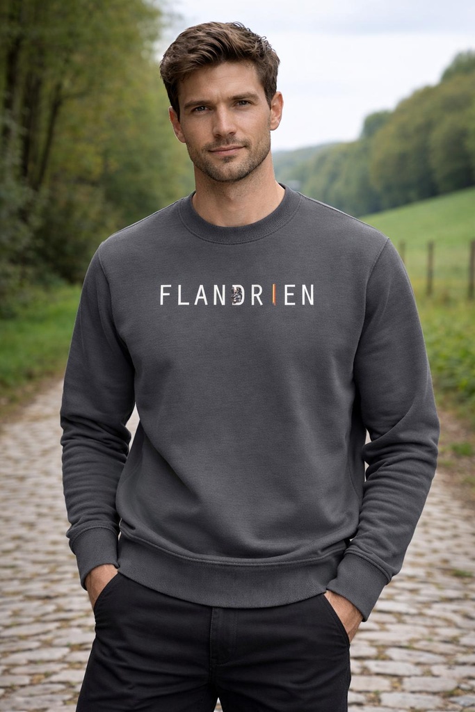 Sweater ' Flandrien' antraciet (S)