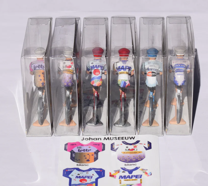Miniatuurfietsen 'Johan Museeuw' (set van 6)