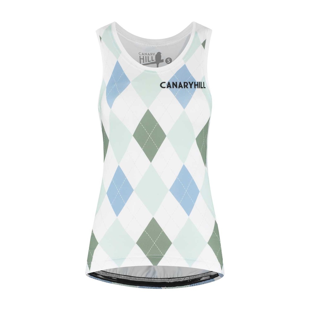 Canary Hill 'Argyle' top singlet (S)