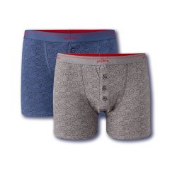 Le Patron 'Les boxers bicycles' blue/grey S (S)