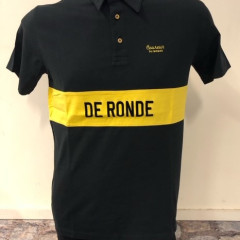 Polo 'De Ronde' zwart/geel S
