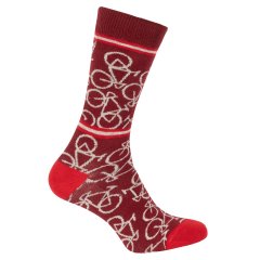 Sokken Le Patron 'bicycle Socks' (bordeaux)