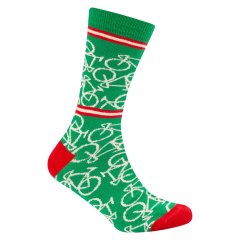 Sokken 'Le Patron' Bicycle socks Italian green 35-38