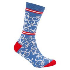 Sokken Le Patron 'Bicycle socks' (riviera blue)
