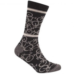 Sokken 'Le Patron' Bicycle socks donkergrijs 35-38