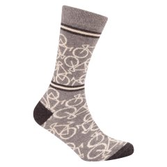 Sokken 'Le Patron' Bicycle socks mid grey 35-38